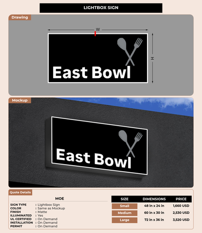 CUSTOM MOCKUP SIGN FOR Moe