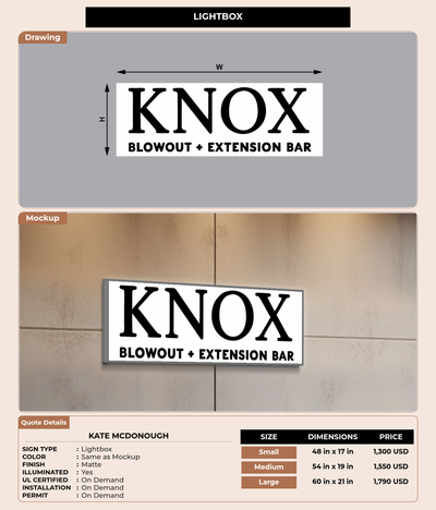 CUSTOM MOCKUP SIGN FOR Kate McDonough
