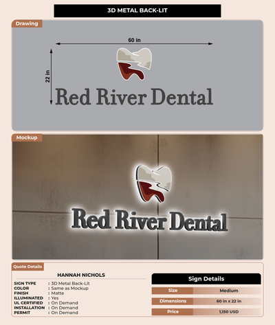 CUSTOM MOCKUP SIGN FOR hannah nichols