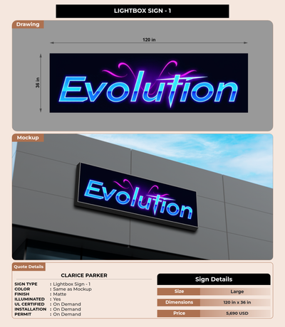 CUSTOM MOCKUP SIGN FOR Clarice Parker