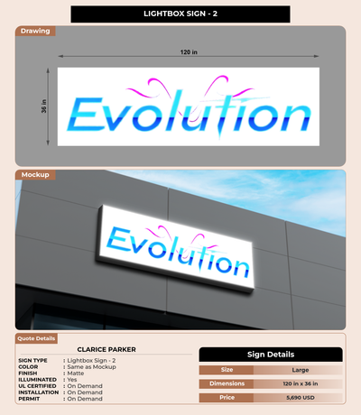 CUSTOM MOCKUP SIGN FOR Clarice Parker