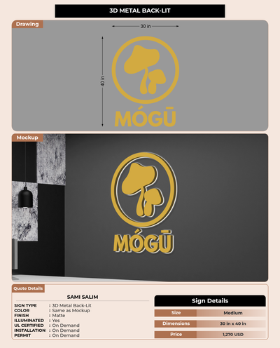 CUSTOM MOCKUP SIGN FOR Sami Salim