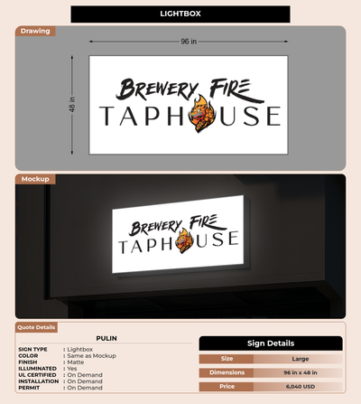 CUSTOM MOCKUP SIGN FOR Pulin