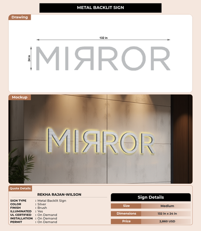 CUSTOM MOCKUP SIGN FOR Rekha Rajan-Wilson