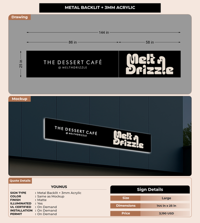 CUSTOM MOCKUP SIGN FOR Younus