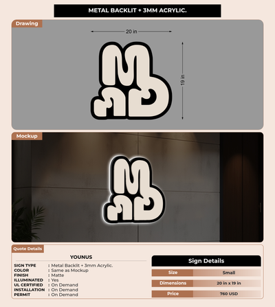 CUSTOM MOCKUP SIGN FOR Younus