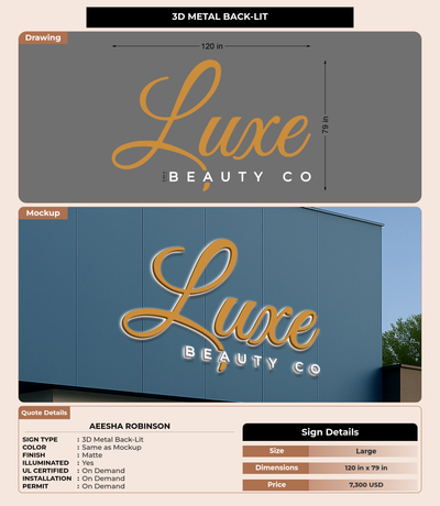 CUSTOM MOCKUP SIGN FOR Aeesha Robinson