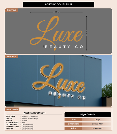 CUSTOM MOCKUP SIGN FOR Aeesha Robinson