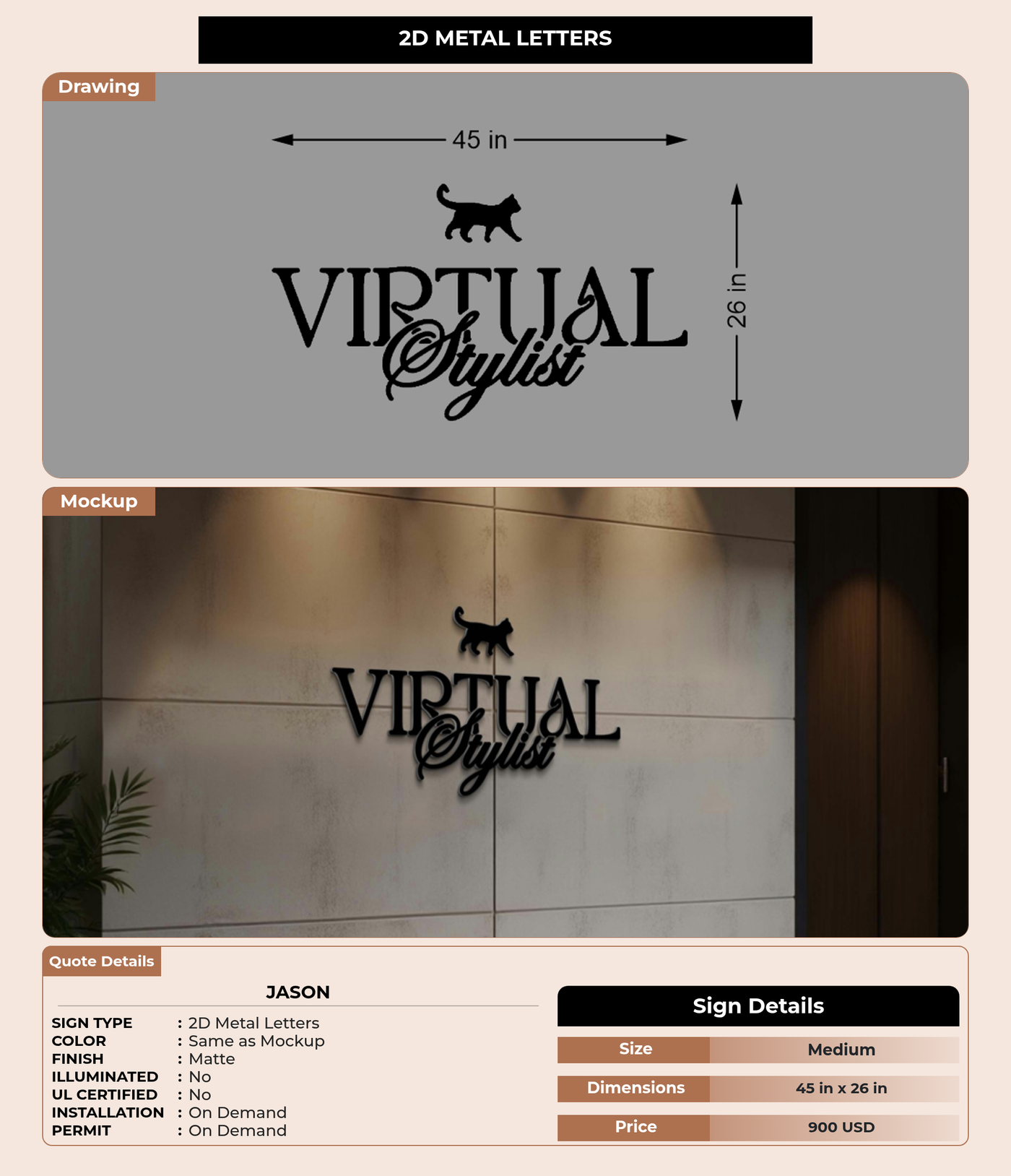 CUSTOM MOCKUP SIGN FOR Jason
