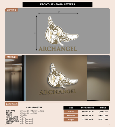 CUSTOM MOCKUP SIGN FOR chris martin
