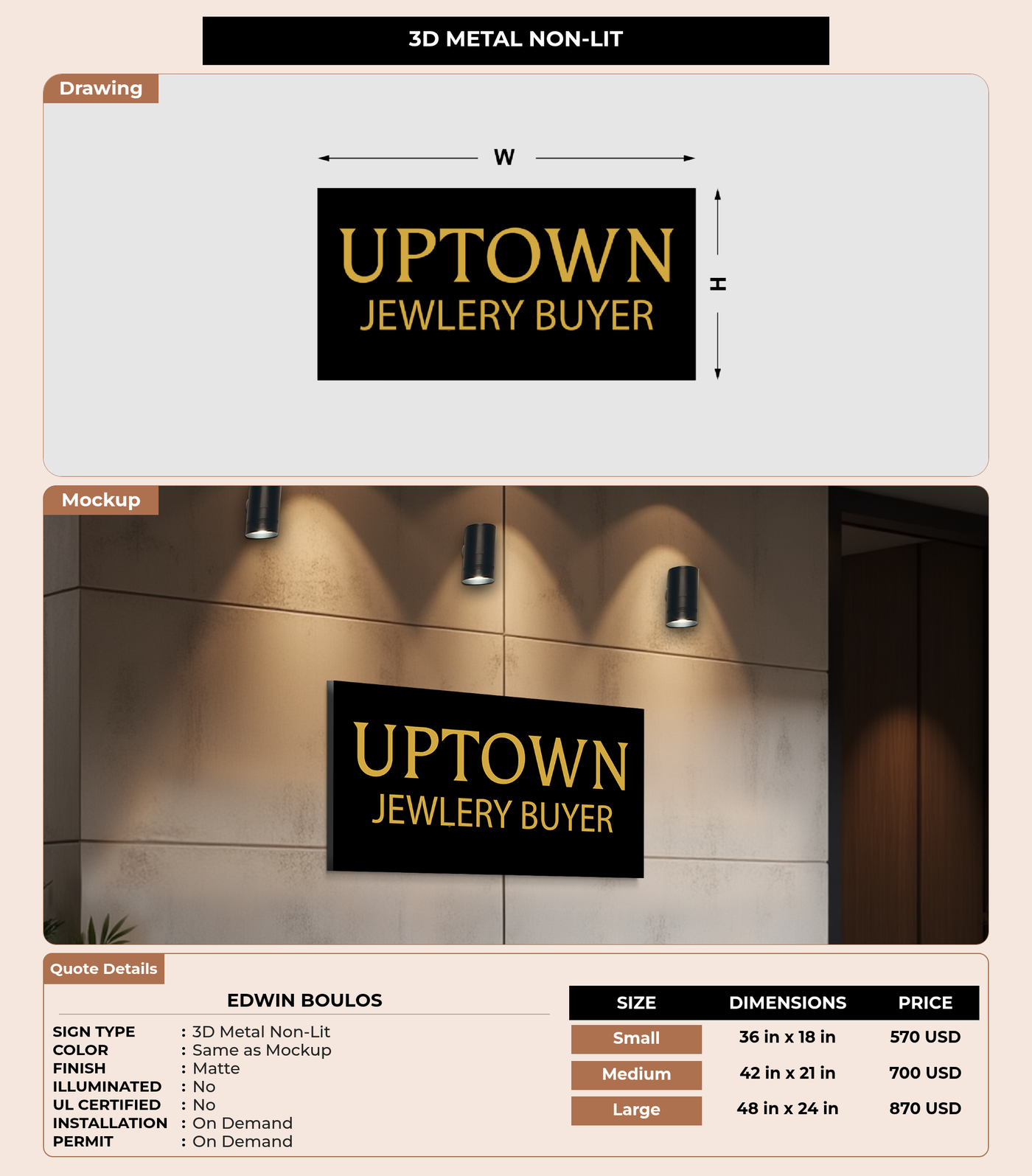 CUSTOM MOCKUP SIGN FOR Edwin Boulos