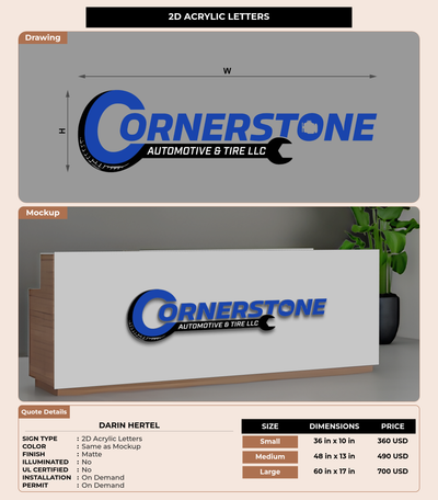 CUSTOM MOCKUP SIGN FOR Darin Hertel