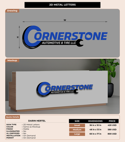 CUSTOM MOCKUP SIGN FOR Darin Hertel