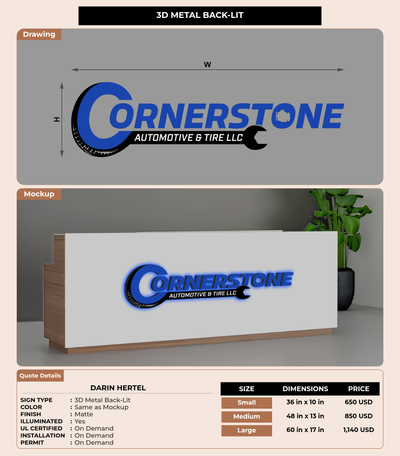 CUSTOM MOCKUP SIGN FOR Darin Hertel