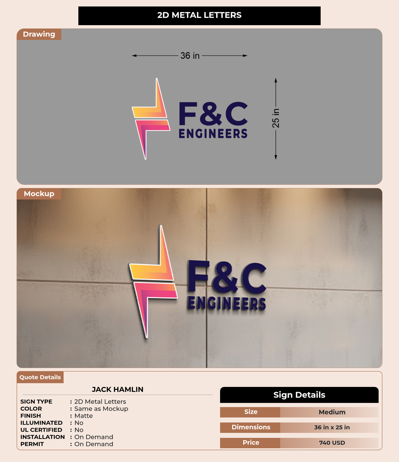 CUSTOM MOCKUP SIGN FOR jack hamlin
