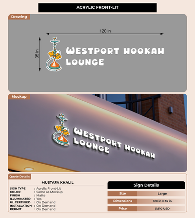 CUSTOM MOCKUP SIGN FOR Mustafa Khalil