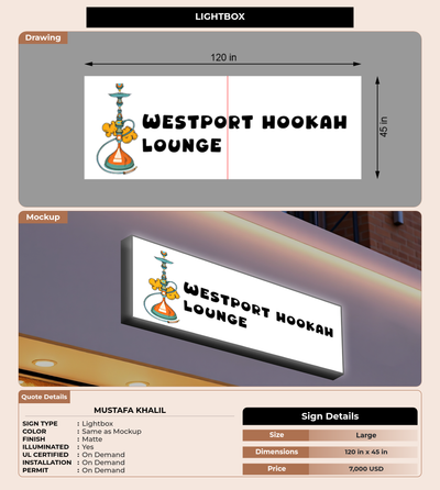 CUSTOM MOCKUP SIGN FOR Mustafa Khalil