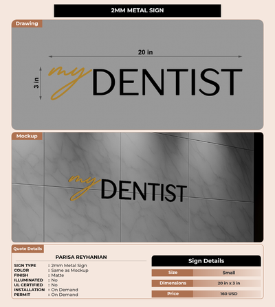CUSTOM MOCKUP SIGN FOR Parisa Reyhanian