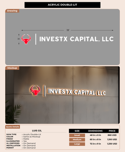 CUSTOM MOCKUP SIGN FOR Luis Gil