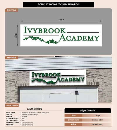 CUSTOM MOCKUP SIGN FOR Lalit Shinde