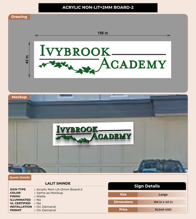 CUSTOM MOCKUP SIGN FOR Lalit Shinde