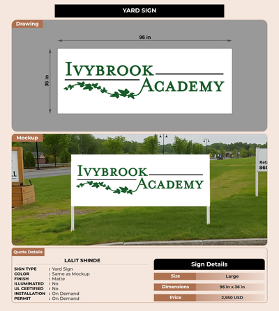 CUSTOM MOCKUP SIGN FOR Lalit Shinde