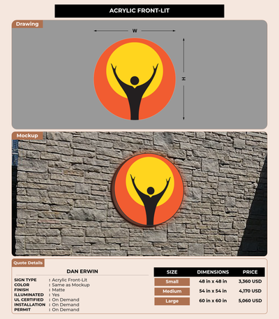CUSTOM MOCKUP SIGN FOR Dan Erwin