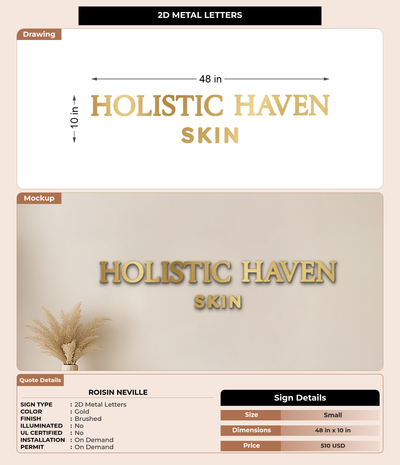 CUSTOM MOCKUP SIGN FOR roisin neville