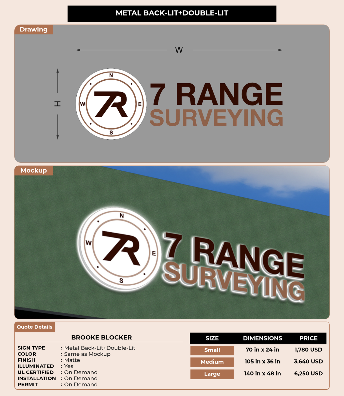 CUSTOM MOCKUP SIGN FOR Brooke Blocker