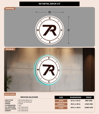 CUSTOM MOCKUP SIGN FOR Brooke Blocker