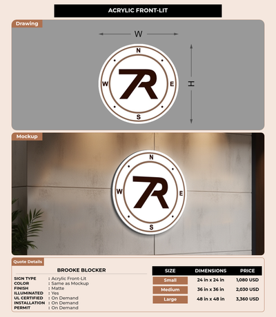 CUSTOM MOCKUP SIGN FOR Brooke Blocker