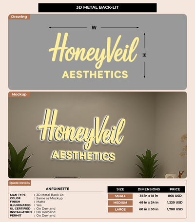 CUSTOM MOCKUP SIGN FOR Anfoinette