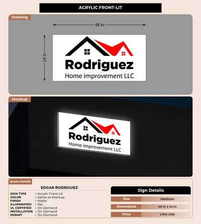 CUSTOM MOCKUP SIGN FOR Edgar Rodriguez