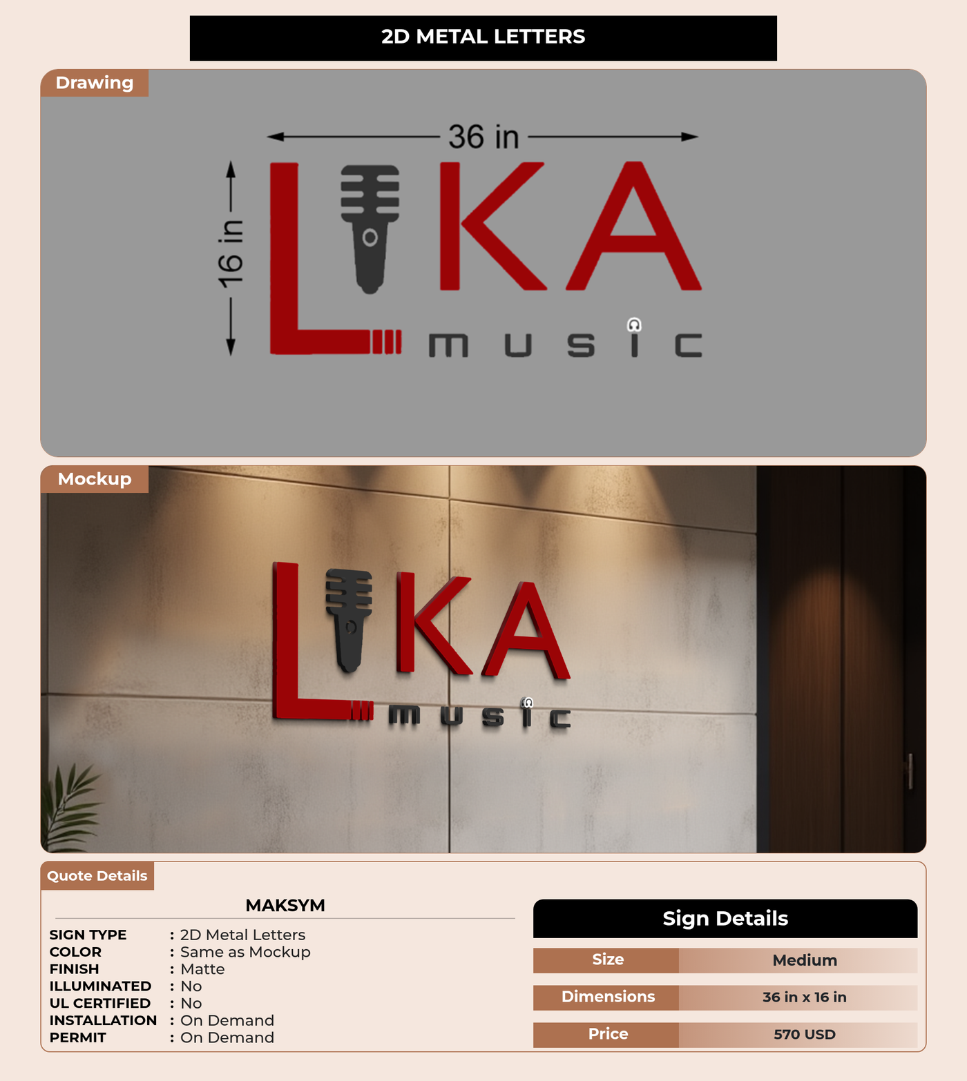 CUSTOM MOCKUP SIGN FOR Maksym