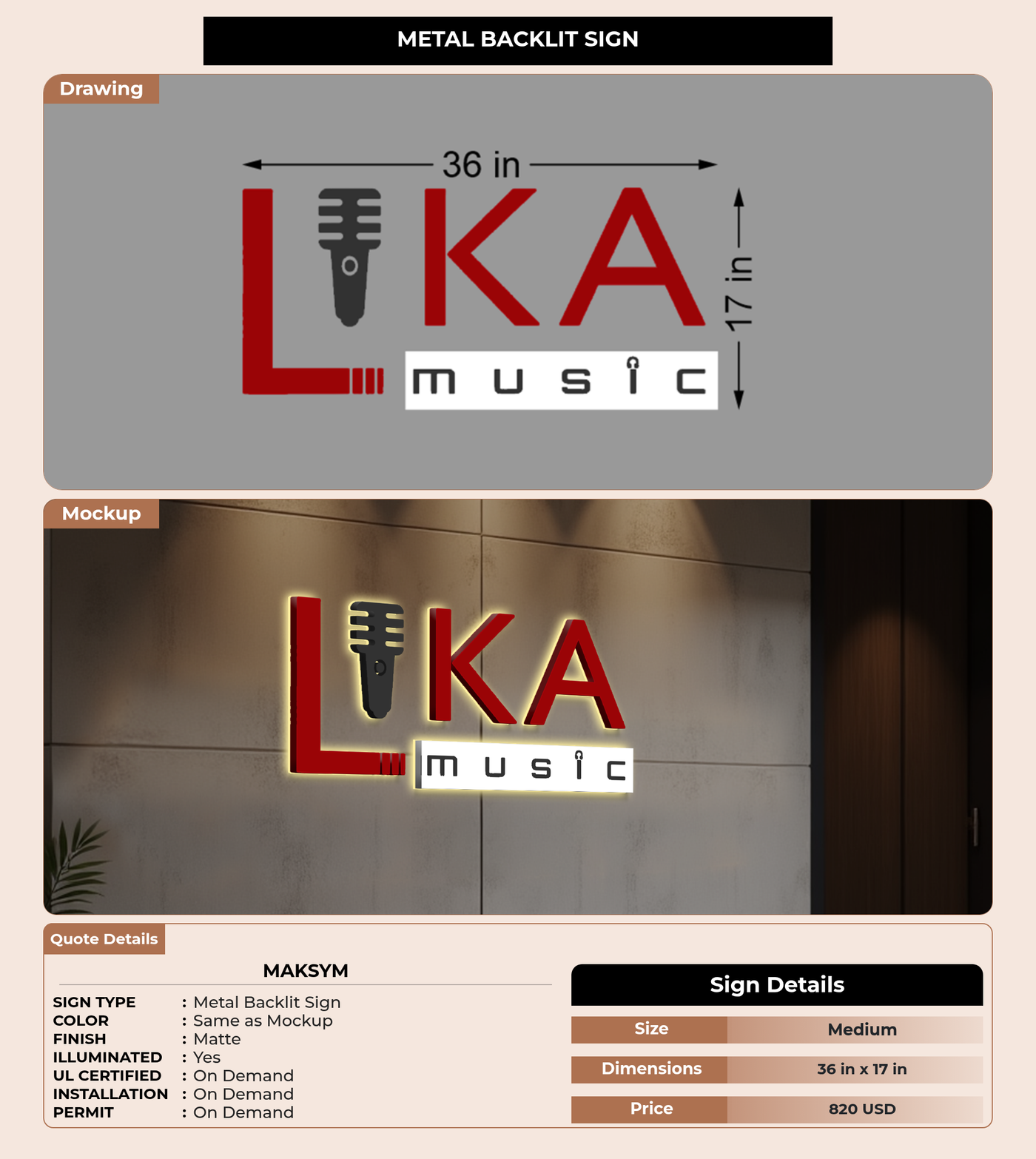 CUSTOM MOCKUP SIGN FOR Maksym