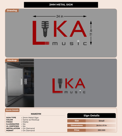CUSTOM MOCKUP SIGN FOR Maksym
