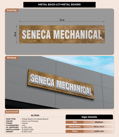 CUSTOM MOCKUP SIGN FOR Alyssa