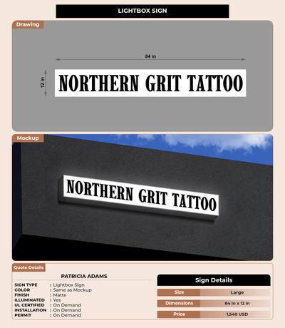 CUSTOM MOCKUP SIGN FOR Patricia Adams