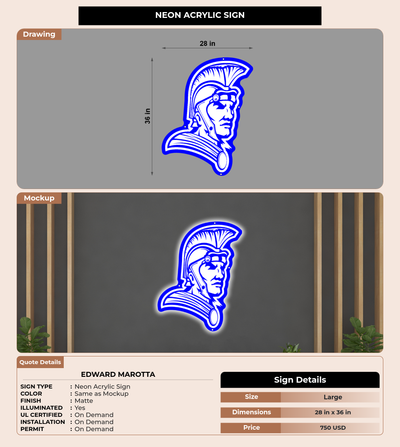 CUSTOM MOCKUP SIGN FOR Edward Marotta