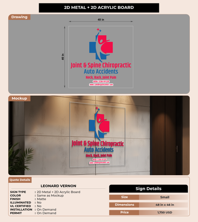 CUSTOM MOCKUP SIGN FOR Leonard vernon