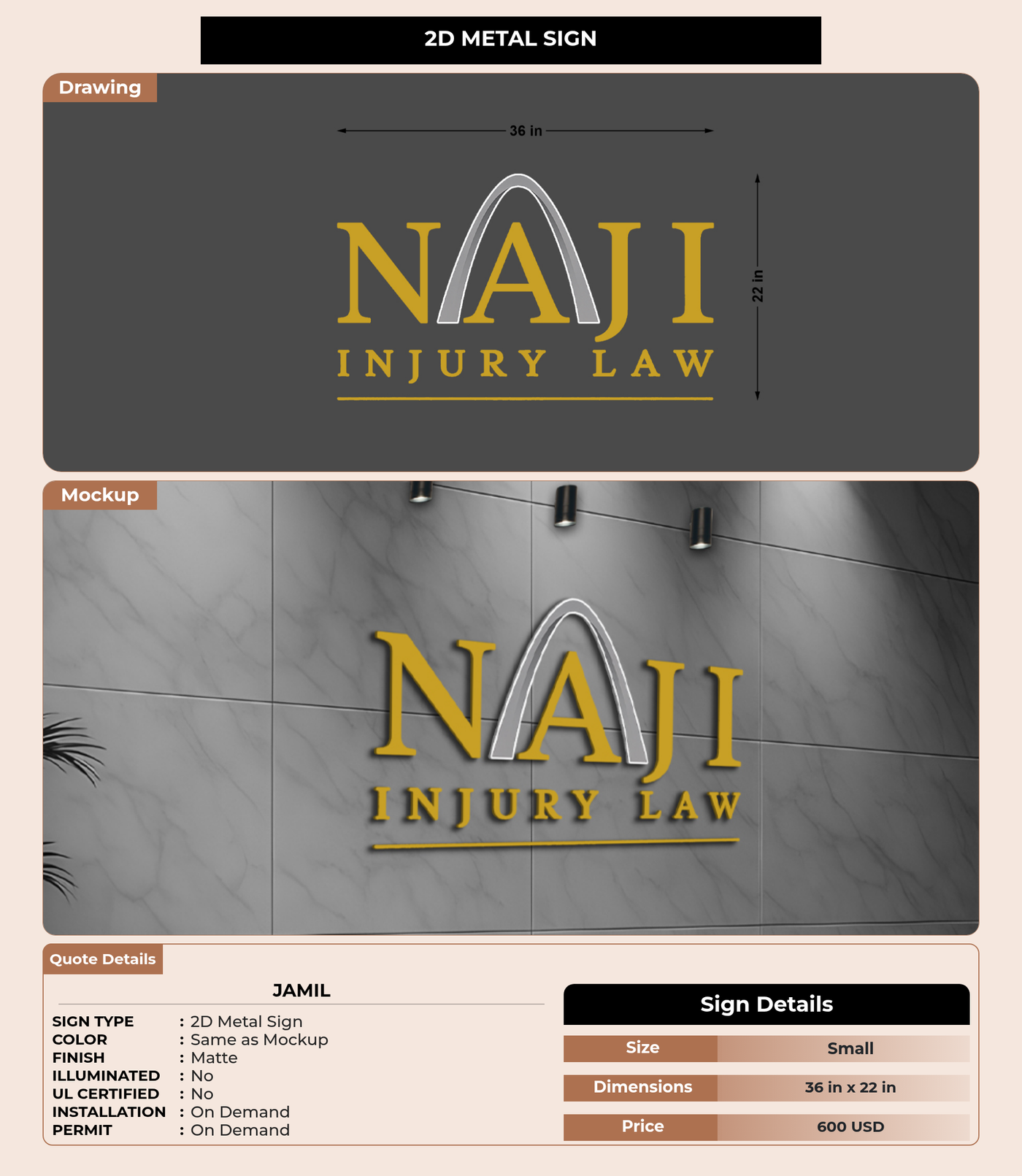 CUSTOM MOCKUP SIGN FOR Jamil