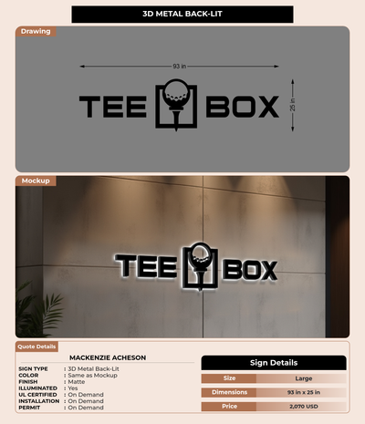 CUSTOM MOCKUP SIGN FOR MacKenzie Acheson
