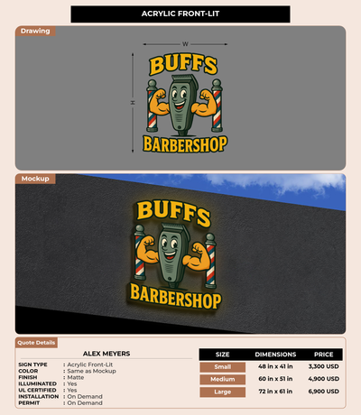 CUSTOM MOCKUP SIGN FOR Alex Meyers