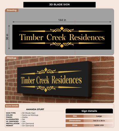 CUSTOM MOCKUP SIGN FOR Amanda Sturt