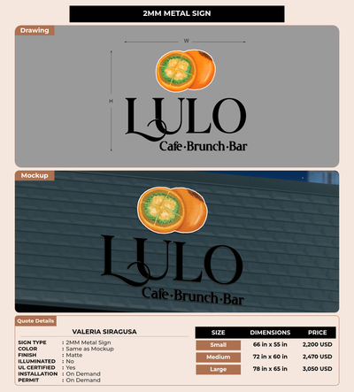 CUSTOM MOCKUP SIGN FOR Valeria Siragusa