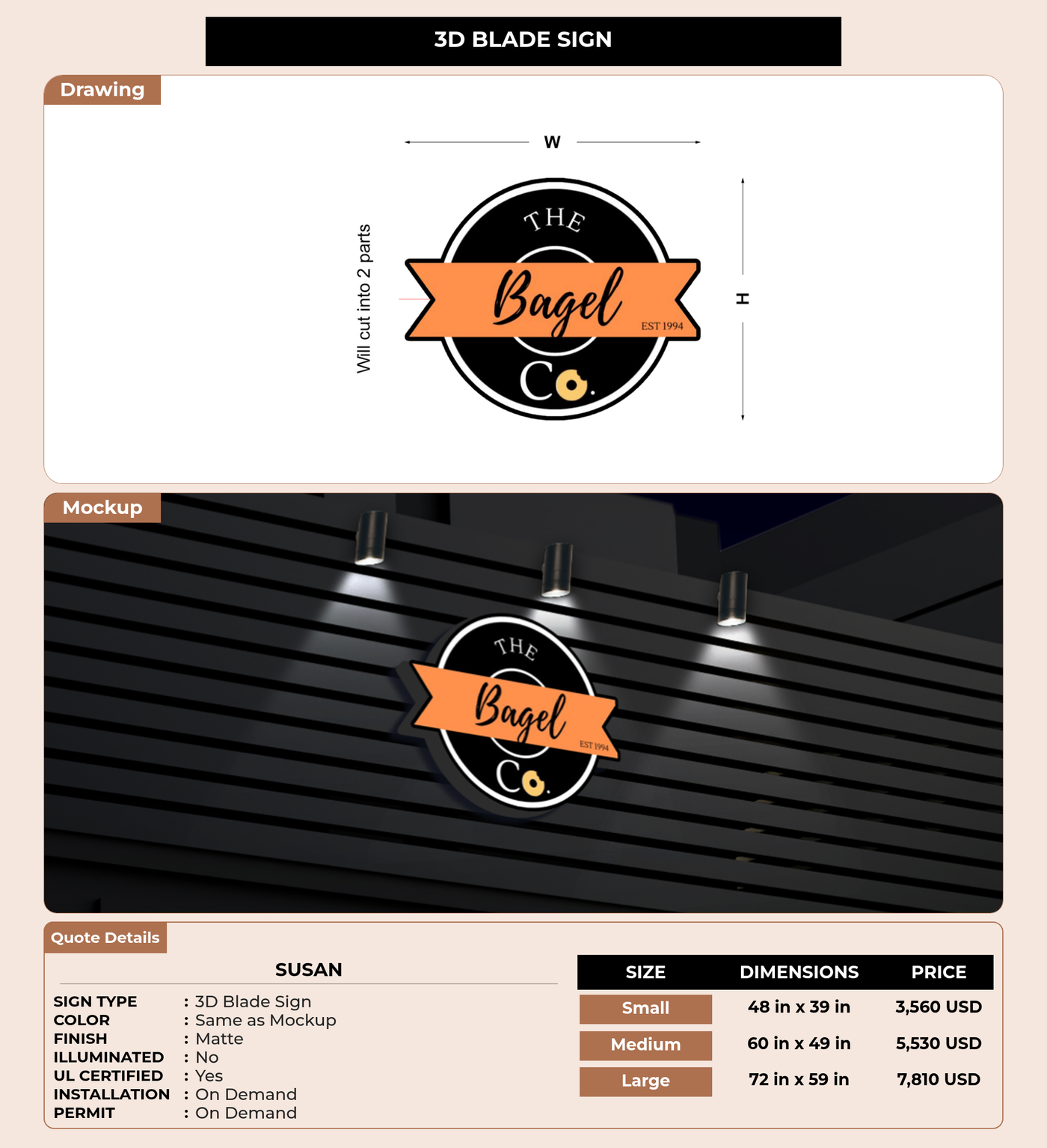 CUSTOM MOCKUP SIGN FOR susan