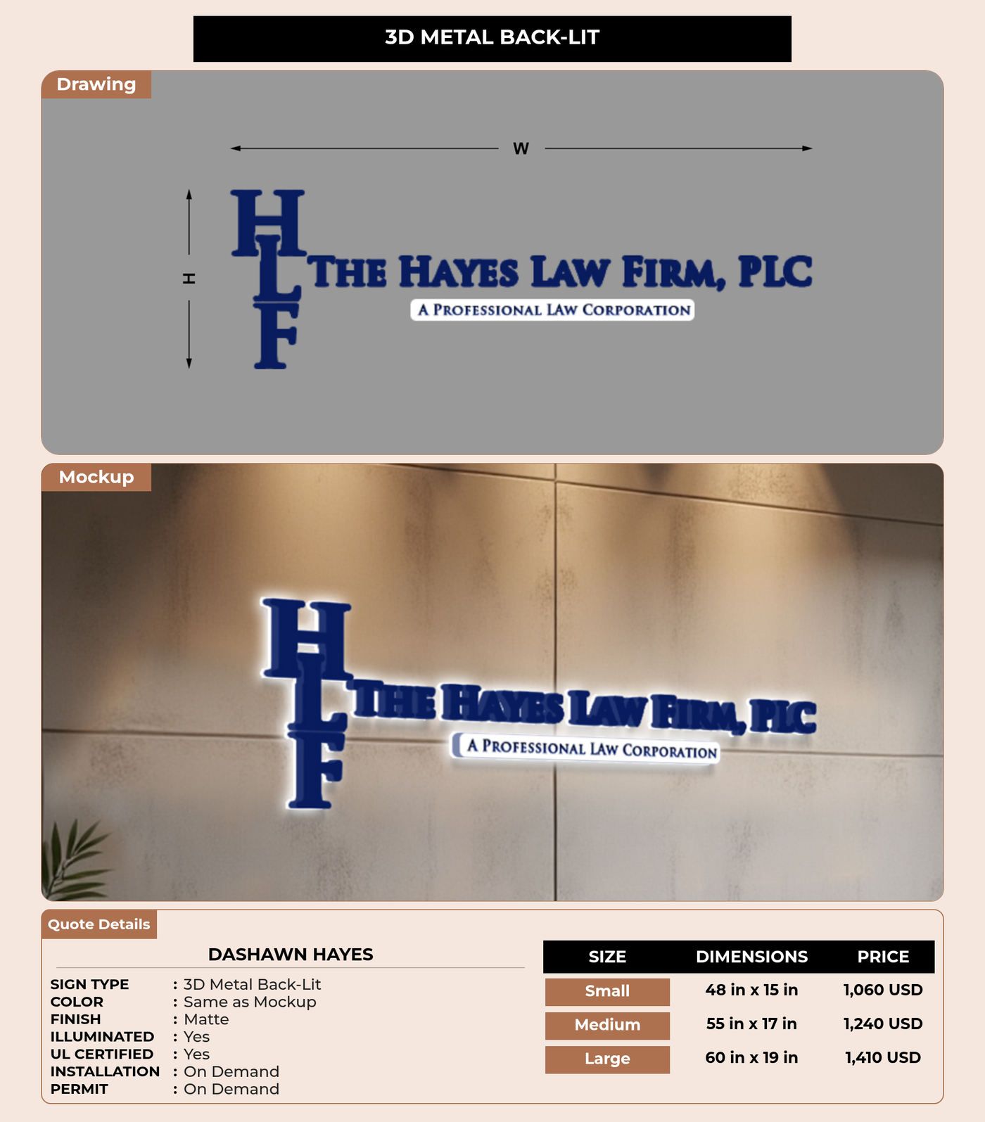 CUSTOM MOCKUP SIGN FOR DaShawn Hayes