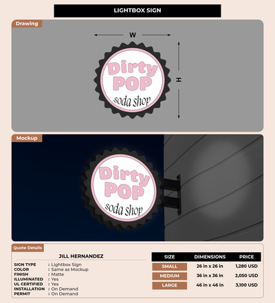 CUSTOM MOCKUP SIGN FOR Jill hernandez