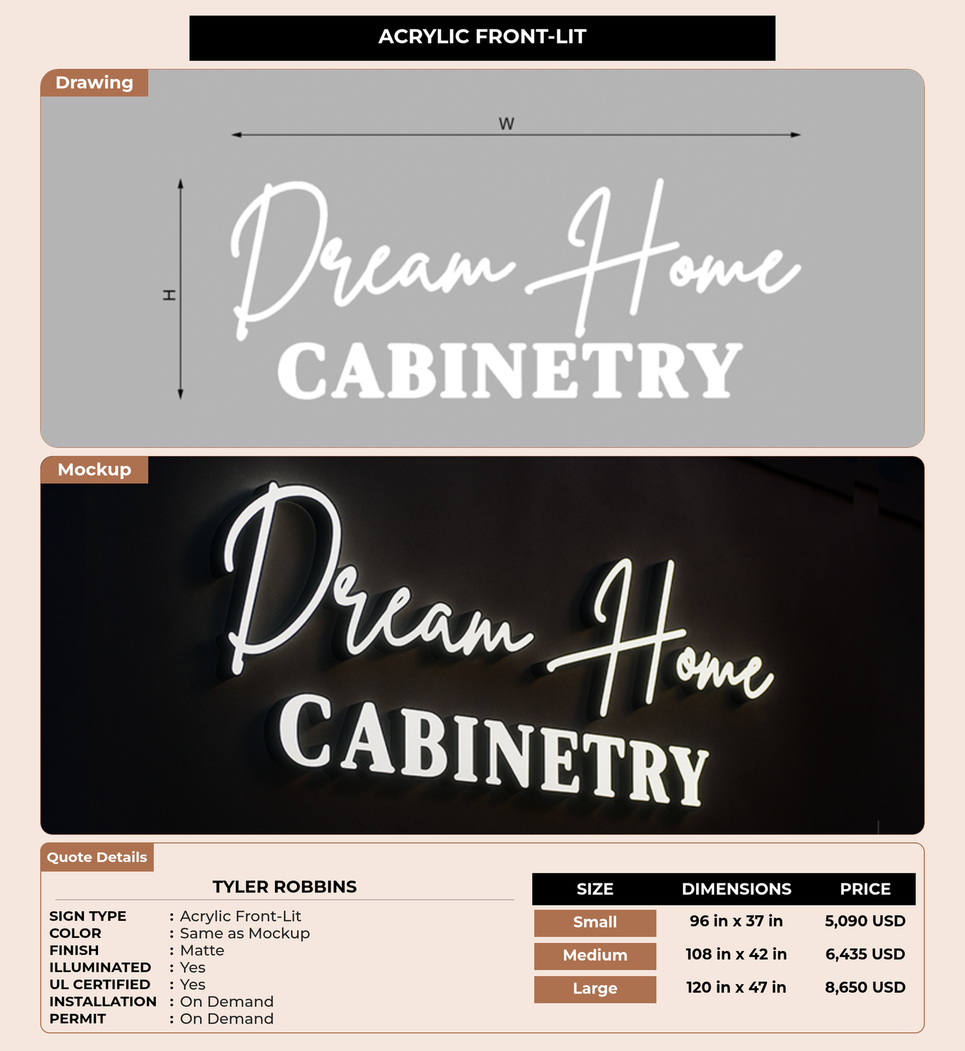 CUSTOM MOCKUP SIGN FOR Tyler Robbins