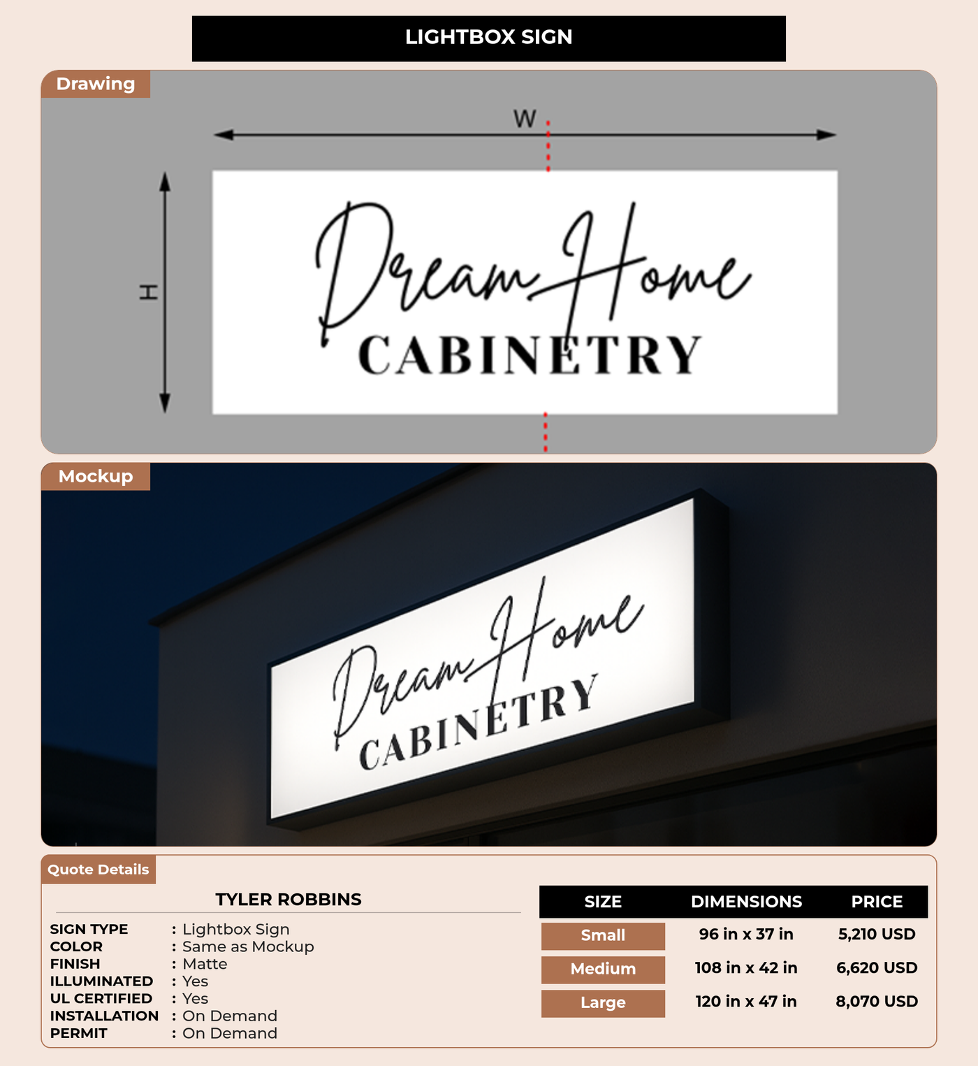 CUSTOM MOCKUP SIGN FOR Tyler Robbins